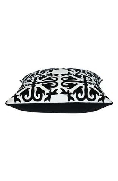 Parkland Collection Ceti Embroidered Throw Pillow In Black