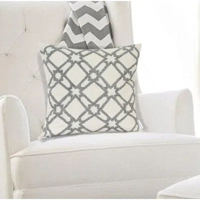 Parkland Collection Cora Beige Throw Pillow In Polyester,polyfill