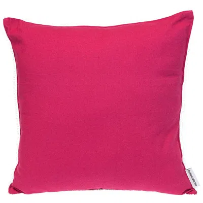 Parkland Collection Crochet Dot Throw Pillow In Pink