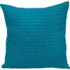 Parkland Collection Crochet Overlay Throw Pillow In Blue