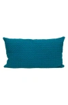 Parkland Collection Embossed Throw Pillow In Blue