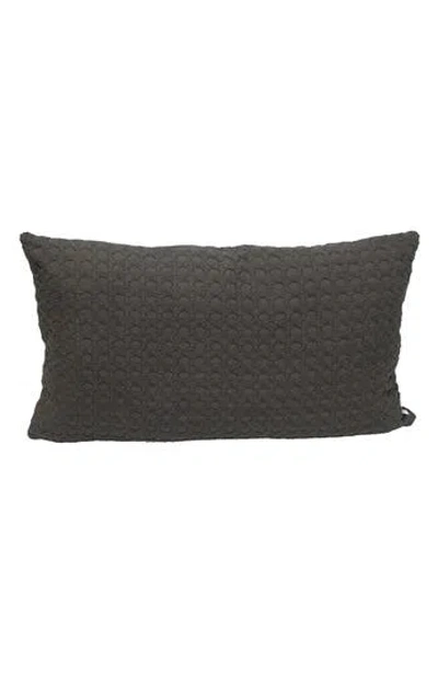 Parkland Collection Embossed Throw Pillow In Gray