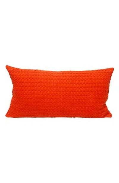 Parkland Collection Embossed Throw Pillow In Orange