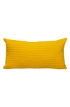 Parkland Collection Embossed Throw Pillow In Yellow