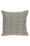Parkland Collection Embroidered Geo Throw Pillow In Brown