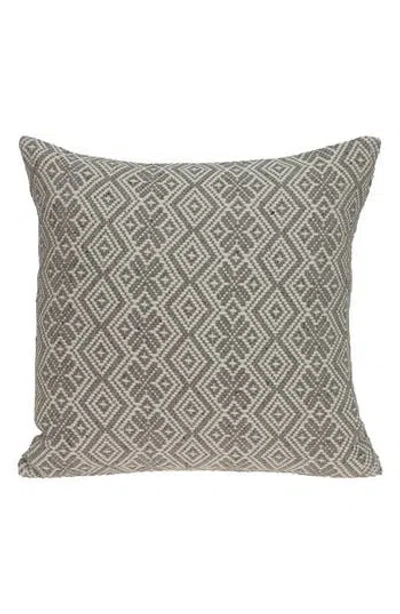 Parkland Collection Embroidered Geo Throw Pillow In Brown