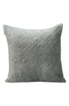 Parkland Collection Eris Square Throw Pillow In Gray