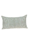 Parkland Collection Fleura Embroidered Throw Pillow In Beige