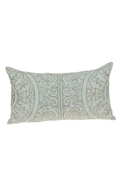 Parkland Collection Fleura Embroidered Throw Pillow In Beige