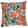 Parkland Collection Floral Embroidered Accent Pillow In White