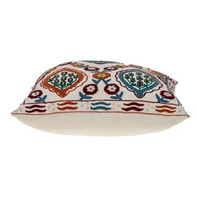 Parkland Collection Florina Transitional Beige Throw Pillow In Multicolor