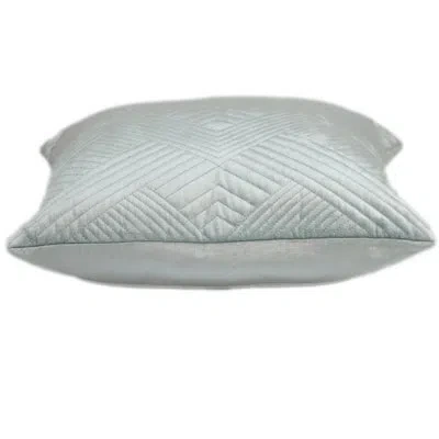 Parkland Collection Gaia Transitional Quilted Throw Pillow In Gray