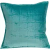 Parkland Collection Gorty Transitional Solid Quilted Pillow In Aqua