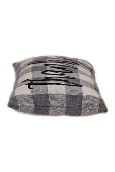 Parkland Collection Grey Thankful Transitional Grey Throw Pillow In Gray
