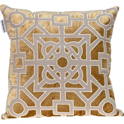 Parkland Collection Hazel Geometric Accent Pillow In Gold