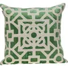 Parkland Collection Hazel Geometric Accent Pillow In Green/sage