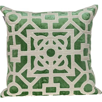 Parkland Collection Hazel Geometric Accent Pillow In Green/sage
