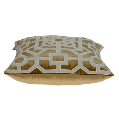 Parkland Collection Hazel Transitional Throw Pillow In Beige