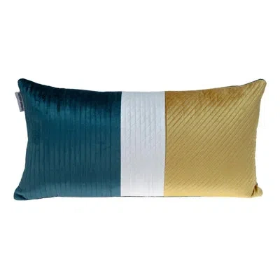 Parkland Collection Hiro Transitional Multicolor Lumbar Throw Pillow In Green,yellow