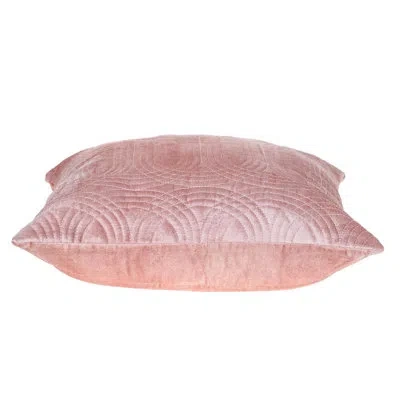 Parkland Collection Iphis Transitional Quilted Throw Pillow In Pink