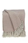 Parkland Collection Isla Transitional Pink 80" X 97" Woven Handloom Throw Blanket In Pink