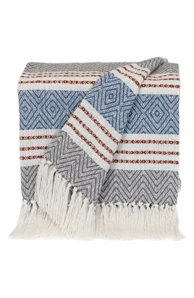 Parkland Collection Kai Fringe Throw Blanket In Gray