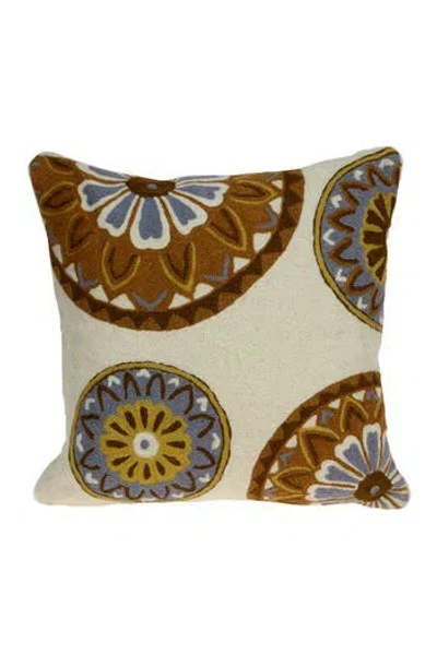Parkland Collection Klover Beige Throw Pillow