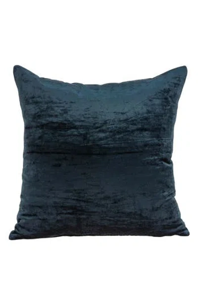 Parkland Collection Kyan Square Transitional Throw Pillow In Dark Blue
