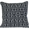 Parkland Collection Milo Embroidered Throw Pillow In Black