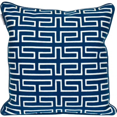 Parkland Collection Milo Throw Pillow In Blue