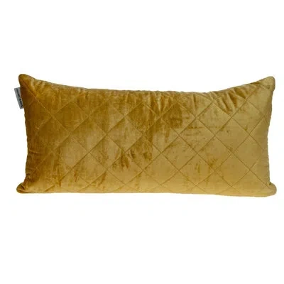 Parkland Collection Milo Transitional Quilted Throw Pillow In Yellow