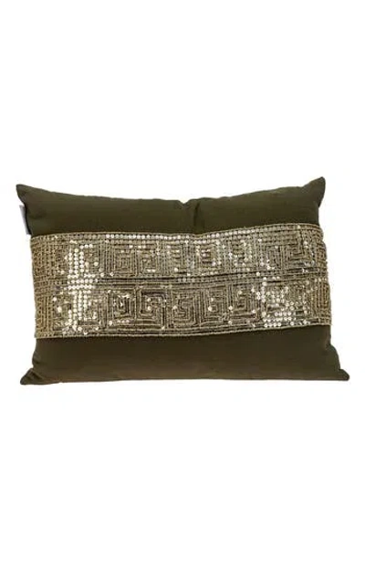 Parkland Collection Misty Decorative Accent Pillow In Olive