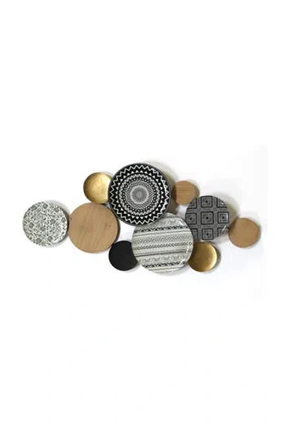 Parkland Collection Multi Boho Medley Plates Wall Decor