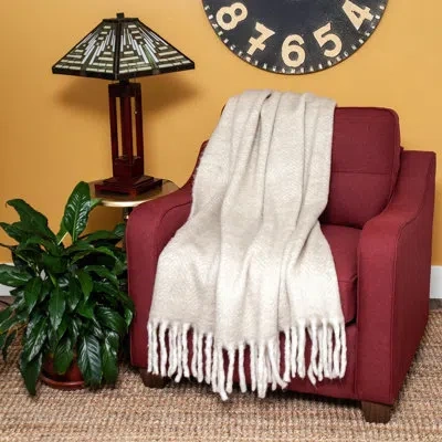 Parkland Collection Nagar Red 52" X 67" Woven Handloom Throw Blanket