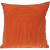 Parkland Collection Orange Cotton Accent Pillow In Orange