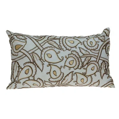 Parkland Collection Paisley Lumbar Pillow In White