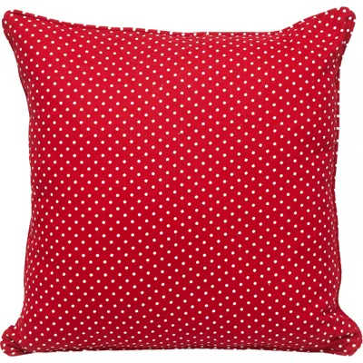 Parkland Collection Pattern Cotton Pillow In Red