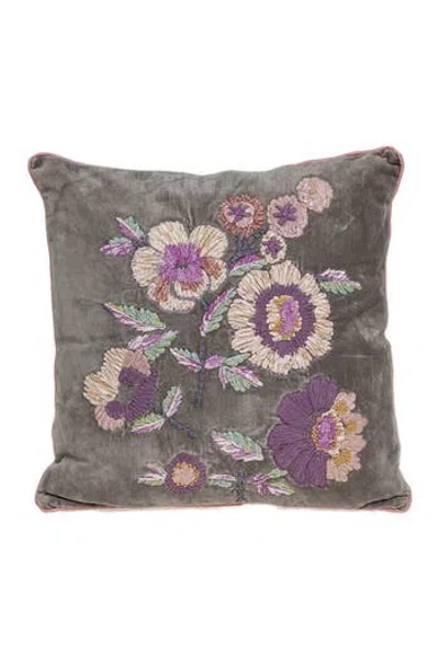 Parkland Collection Penelope Transitional Beige Pillow Cover With Poly Insert In Brown