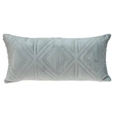 Parkland Collection Reta Transitional Quilted Throw Pillow In Gray