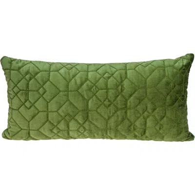 Parkland Collection Sora Quilted Throw Pillow In Olive