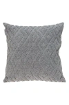 Parkland Collection Sorrel Hand-woven Accent Pillow In Gray