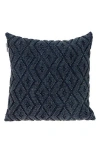 Parkland Collection Sorrel Hand-woven Accent Pillow In Navy