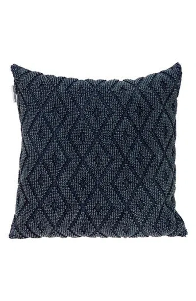 Parkland Collection Sorrel Hand-woven Accent Pillow In Navy