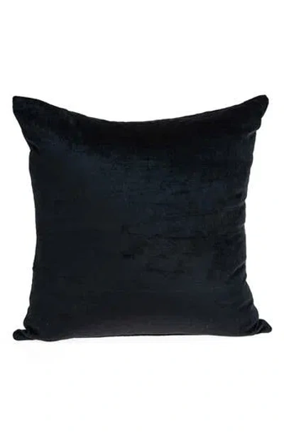 Parkland Collection Spano Solid Throw Pillow In Black
