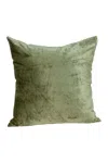 Parkland Collection Sphene Transitional Solid Pillow In Olive
