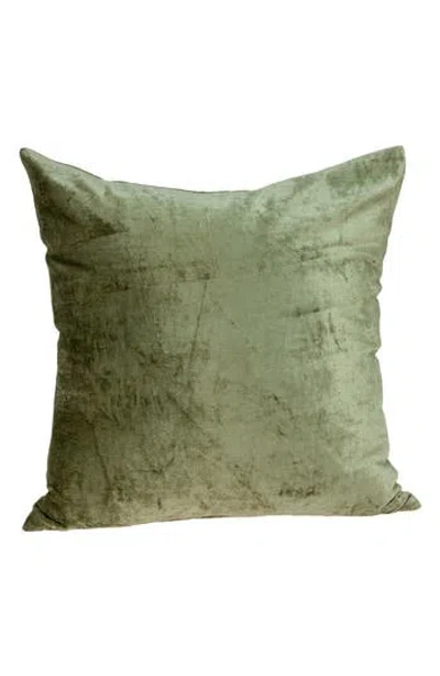 Parkland Collection Sphene Velvet Accent Pillow In Olive