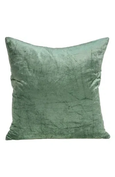 Parkland Collection Square Transitional Throw Pillow In Green