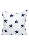 Parkland Collection Star Cotton Pillow In White