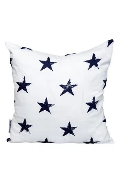 Parkland Collection Star Cotton Pillow In White