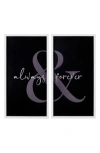 Parkland Collection Stratton Home Decor Always & Forever Wall Art In Black